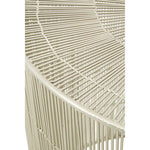 Templar Pewter Finish Cage Side Table