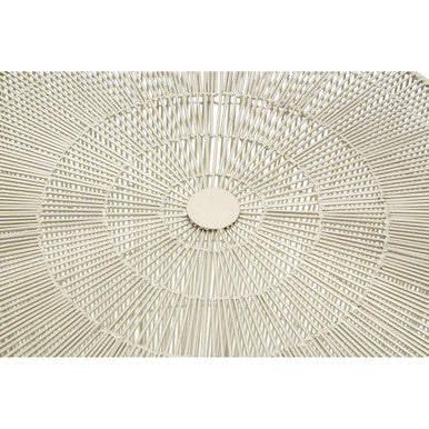 Templar Pewter Finish Cage Side Table