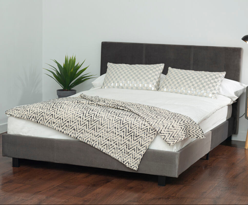Napoli Grey King Bed