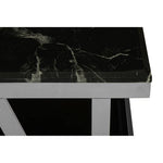 Ackley Silver Coffee Table With Marble Top