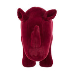 Jungle Safari Kids Maroon Rhino Animal Stool