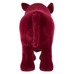 Jungle Safari Kids Maroon Rhino Animal Stool