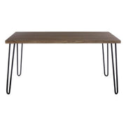 Borough Veneer Top And Metal Legs Dining Table