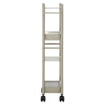 Dara 4 Tier Brush Nickel Trolley with 2 Baskets