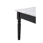 Henley White Marble and Black Frame Coffee Table