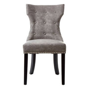Daxton Grey Leather Effect Dining Chair