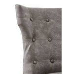 Daxton Grey Leather Effect Dining Chair
