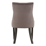 Daxton Storm Grey Velvet Dining Chair