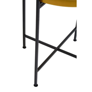 Hege Small Brass And Black Finish Side Table