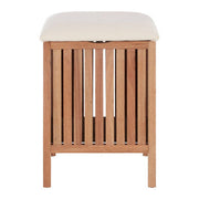 Walnut Wood Storage Stool