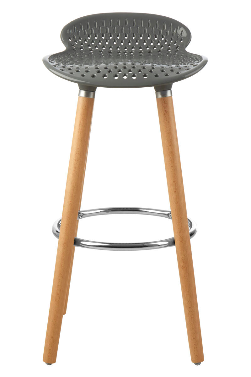 Stockholm Grey Pp Seat Bar Stool