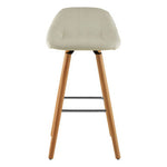 Stockholm White Faux Leather Bar Stool