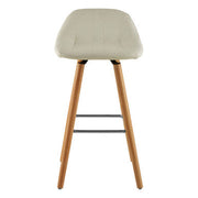 Stockholm White Faux Leather Bar Stool