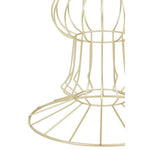 Yaxi Light Gold Finish Frame Table