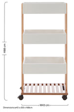 Nostra 4 Tier Storage Trolley