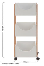 Nostra 3 Tier Storage Trolley