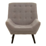 Stockholm Grey Linen Effect Accent Chair