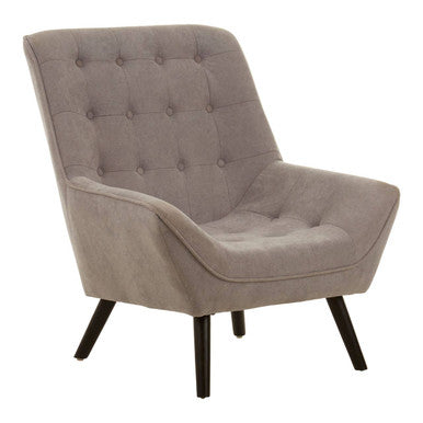 Stockholm Grey Linen Effect Accent Chair