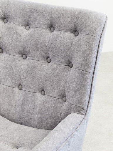 Stockholm Grey Linen Effect Accent Chair