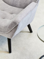 Stockholm Grey Linen Effect Accent Chair