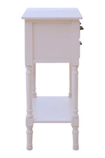 Heritage 3 Drawers White Console Table