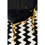 Sarita Stackable Gold Finish Dining Chair