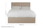 Hannah Beige Ottoman Double Bed