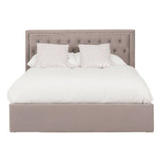 Hannah Grey Ottoman King Bed