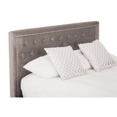 Hannah Grey Ottoman King Bed