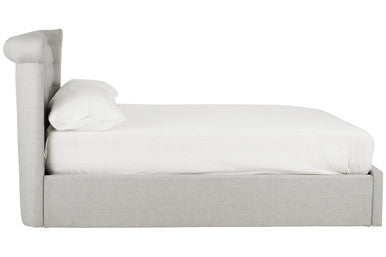 Edison Light Grey Ottoman Double Bed