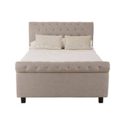Orlando Light Grey Ottoman Double Bed