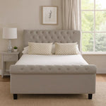 Orlando Light Grey Ottoman Double Bed