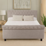 Orlando Light Grey Ottoman King Bed