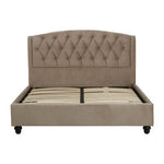 Josephine Mink Brushed Velvet Double Bed