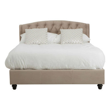 Josephine Mink Brushed Velvet Double Bed