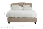 Josephine Mink Brushed Velvet Double Bed