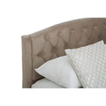 Josephine Mink Brushed Velvet Double Bed