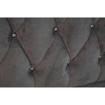 Josephine Grey Velvet King Bed