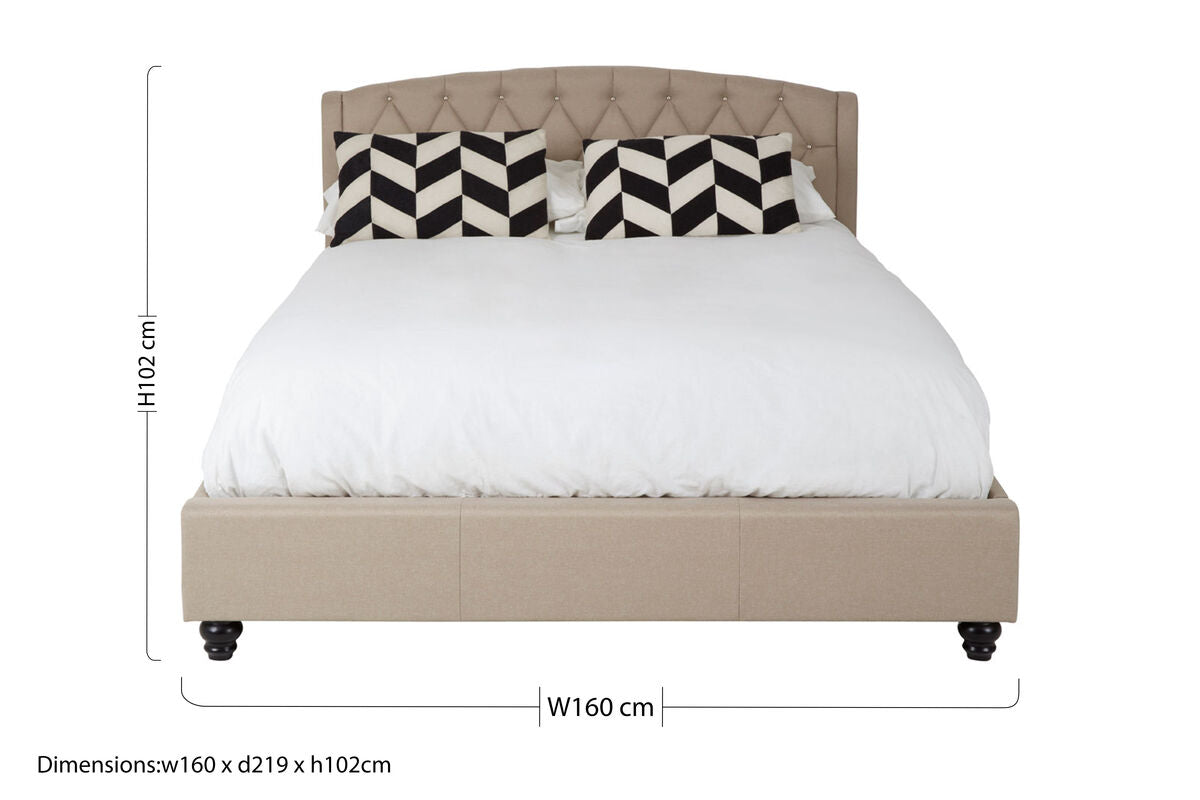 Josephine Beige King Bed