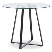 Metropolitan Matte Black Lattice Dining Table