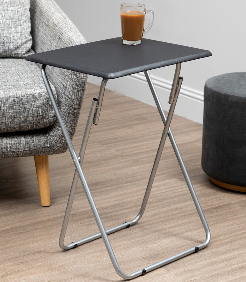 Bernie Folding Table With Sand Black Top