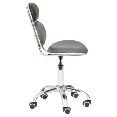 Fran Black Pu Home Office Chair
