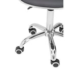 Fran Black Pu Home Office Chair