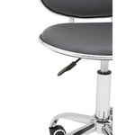 Fran Black Pu Home Office Chair