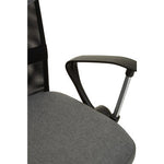 Fenix Grey Home Office Chair With Chrome Arms