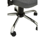 Fenix Grey Home Office Chair With Chrome Arms