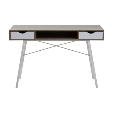 Bradbury Two Drawer Light Oak Veneer Desk