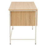 Bradbury Natural Oak Veneer Desk With Drawers