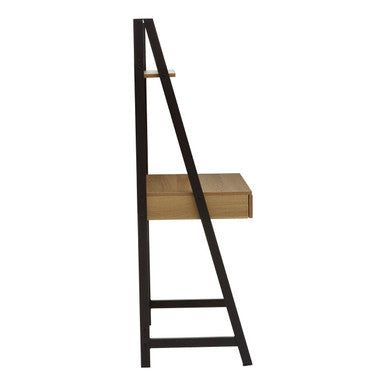 Bradbury Natural Oak Effect Desk with Metal Frame