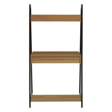 Bradbury Natural Oak Effect Desk with Metal Frame